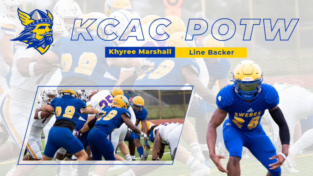 MARSHALL EARNS WEEK 3 KCAC POTW HONORS